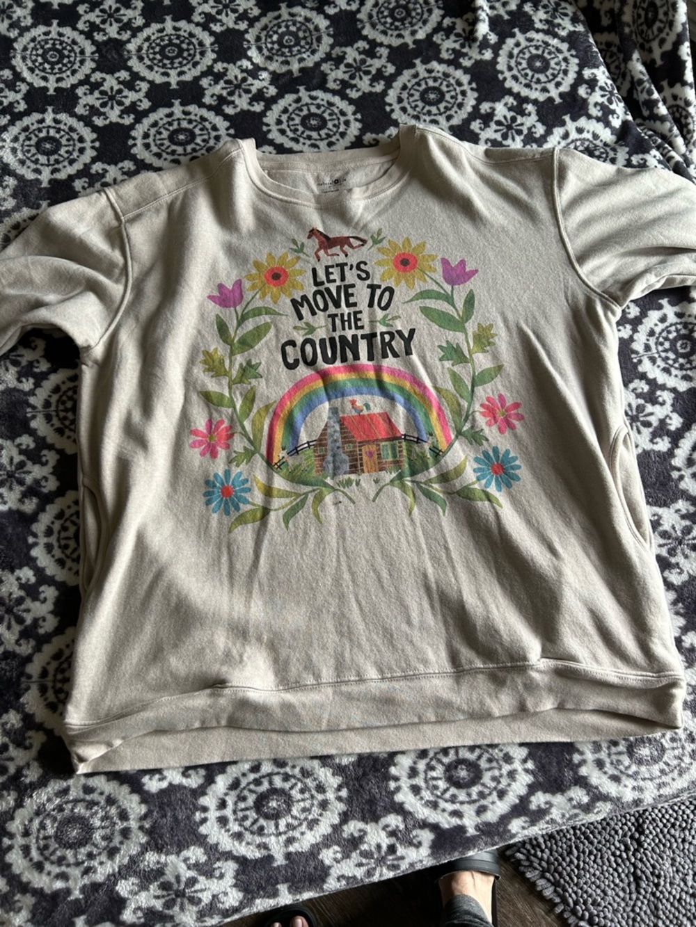 NATURAL LIFE Tan Sweatshirt with pockets
